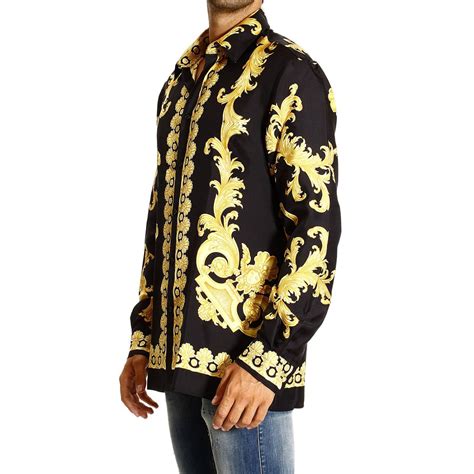 camicie uomo dorate versace|Camicie Versace da Uomo .